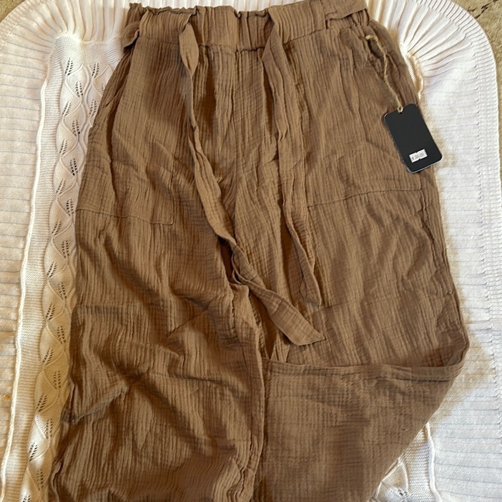 Indigo Rein Brown Cargo Pants Relaxed Fit